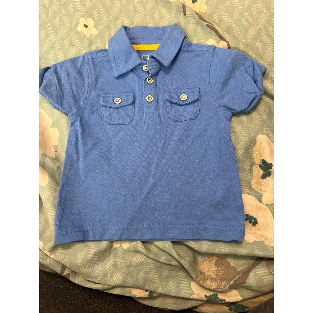 6 FOR $10 Old navy 6-12m blue polo